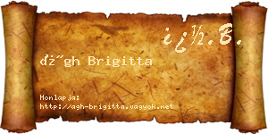 Ágh Brigitta névjegykártya